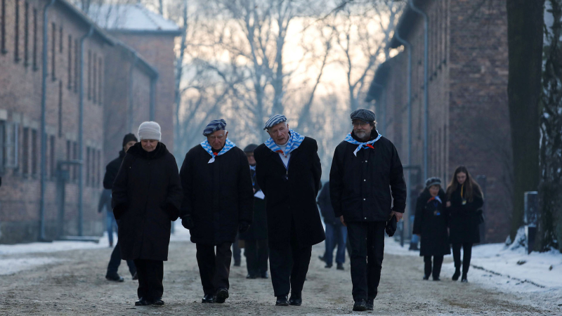 Sobrevivientes del campo de Auschwitz conmemoraron el 74 aniversario de su liberación