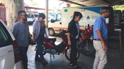 La ministra Ayala recorrió las áreas de las líneas de emergencia