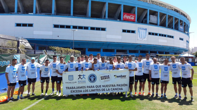 Solidarios: Racing también lidera en acciones sociales