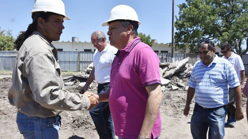 Villa Ángela concreta la obra del microestadio, una infraestructura modelo para el Sudoeste