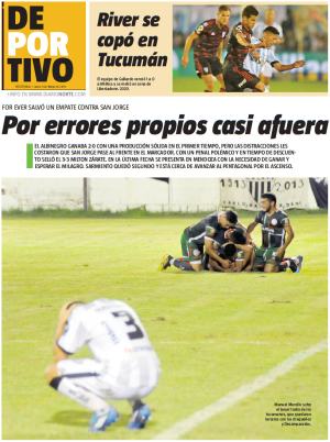 Por errores propios casi afuera