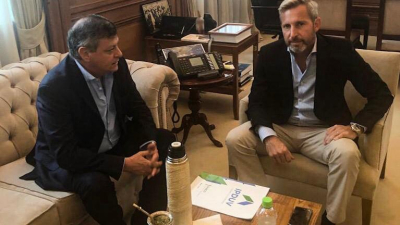 En reunión con Frigerio, Peppo planteó la necesidad de fondos para obras de infraestructura