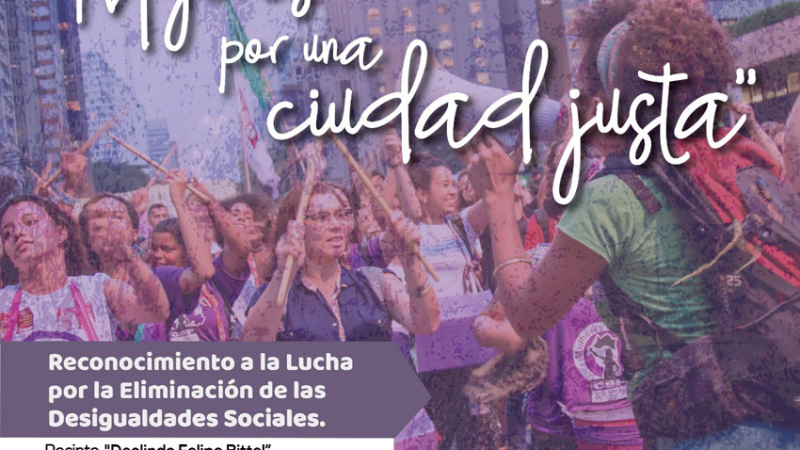 Reconocen a mujeres por una ciudad Justa