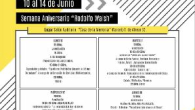 Arranca una amplia agenda de actividades en la “Semana Walsh”