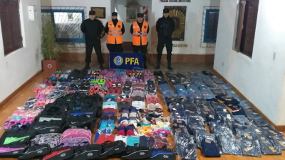 Avia Terai: Policía Federal secuestró más de 180 mil pesos en mercadería ilegal