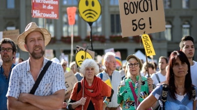 Suiza: miles de personas protestan contra implantación del 5G