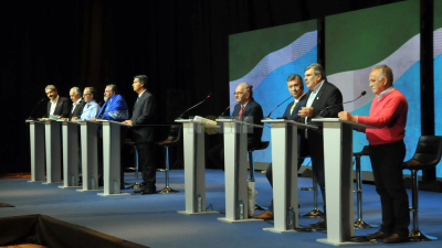 Los candidatos a gobernador tuvieron un nuevo debate a diez días de las elecciones