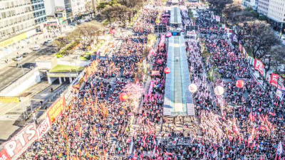Frente de Izquierda: masivo acto en la 9 de Julio