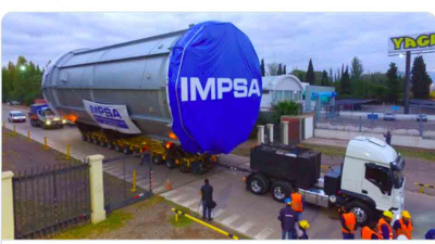 Salió la primera turbina de reemplazo para Yacyretá