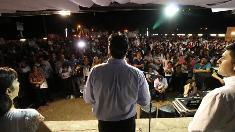 Capitanich en Charata y Pinedo: "Es el presagio de las victorias de octubre"