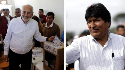 Bolivia elige hoy presidente, Evo Morales va por su reelección y Mesa por forzar una segunda vuelta