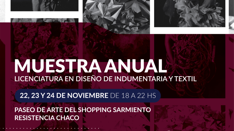 Muestra anual de Diseño de Indumentaria y Textil en el Paseo de Arte del Shopping Sarmiento