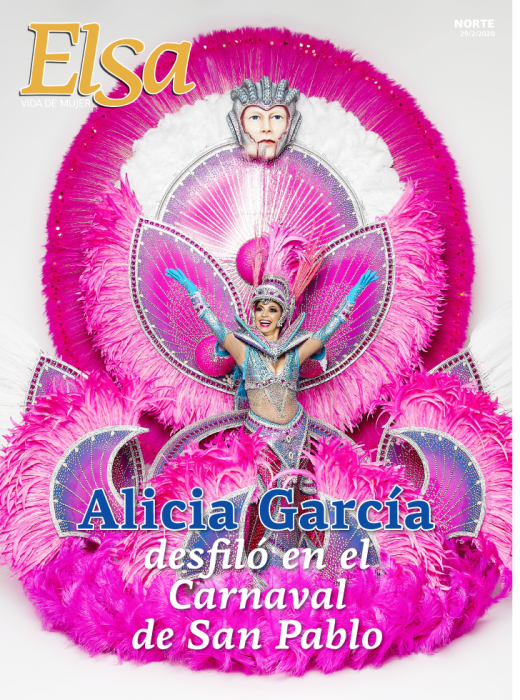 Alicia García desfiló en el Carnaval de San Pablo