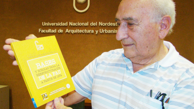 El arquitecto Oscar Zaffaroni y el libro Amarillo en CHAQUEÑA