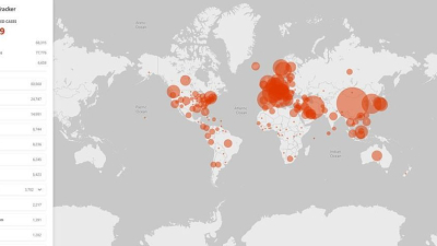Microsoft creó un rastreador de casos de coronavirus