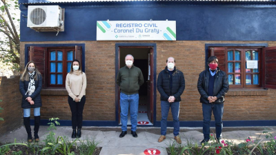 Gobierno inauguró refacciones en el Registro Civil de Coronel Du Graty