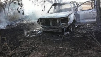 Córdoba: encuentran a una mujer calcinada en una camioneta incendiada
