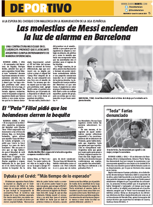 Las molestias de Messi encienden la luz de alarma en Barcelona