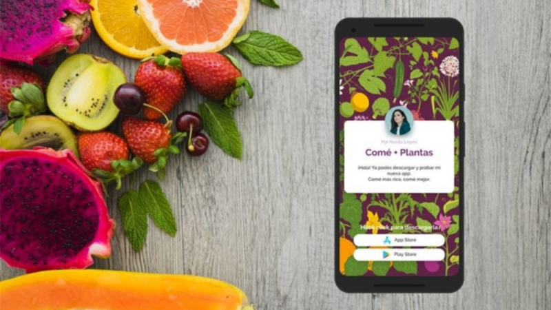 Comé + plantas: una app que te ayuda a incorporar vegetales a tus comidas