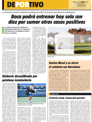 Boca podrá entrenar hoy solo con diez por sumar otros casos positivos
