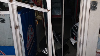 Intentó robar un comercio con una barreta