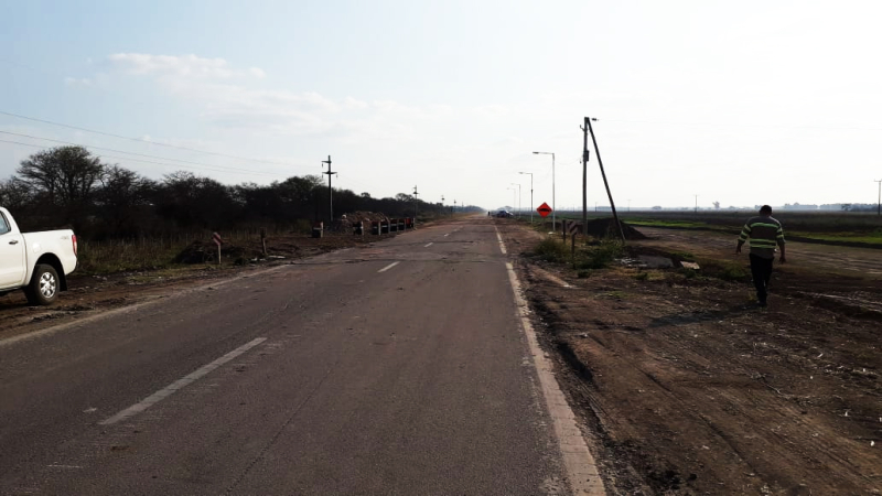 Terminaron los trabajos de retiro del puente Bailey en la Ruta 89
