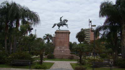 La plaza central de Resistencia (1885)