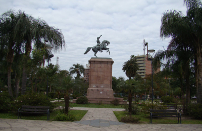 La plaza central de Resistencia (1885)