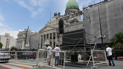 Fuerte dispositivo de seguridad para la sesión de hoy en Diputados