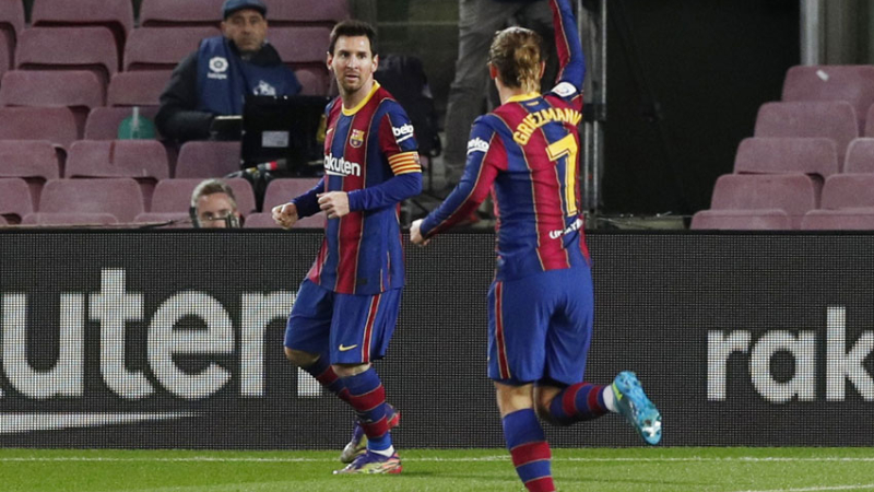 El gol número 600 de Messi con la camiseta de Barcelona