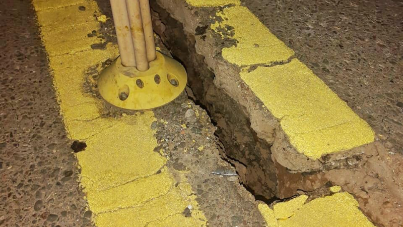 Terremoto en San Juan: La ruta 40 se agrietó en un tramo de 800 metros