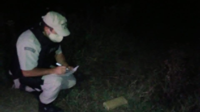 Encuentran un pan de marihuana abandonado