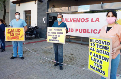 Paran profesionales de la Salud, de sindicatos y autoconvocados