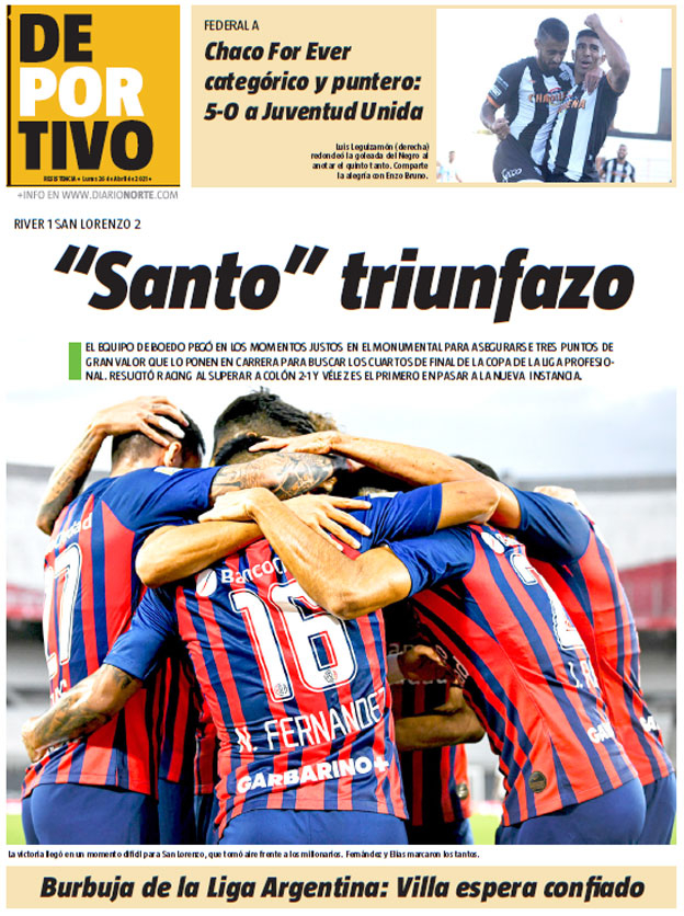 "Santo" triunfazo