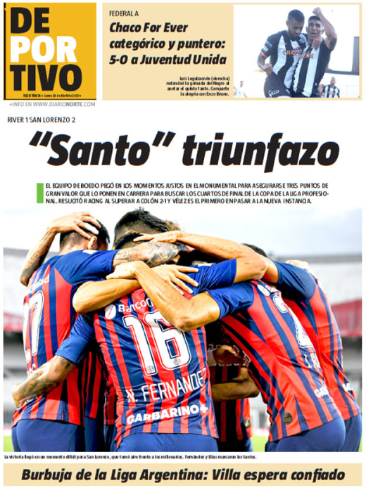 "Santo" triunfazo