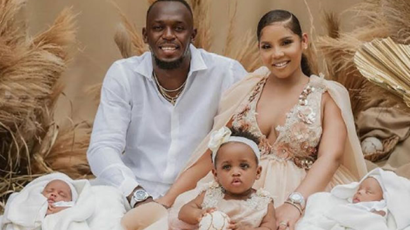 El hombre más veloz: Usain Bolt fue papá de gemelos
