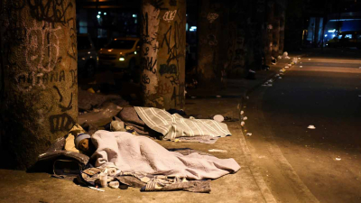 Río de Janeiro: los sin techo bajo una ola de frío sin precedentes