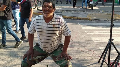 Fiesta de piquetes y corte en el centro de Resistencia