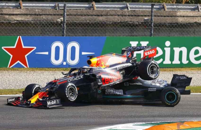 Hamilton se salvó de milagro en una accidentada carrera que ganó
