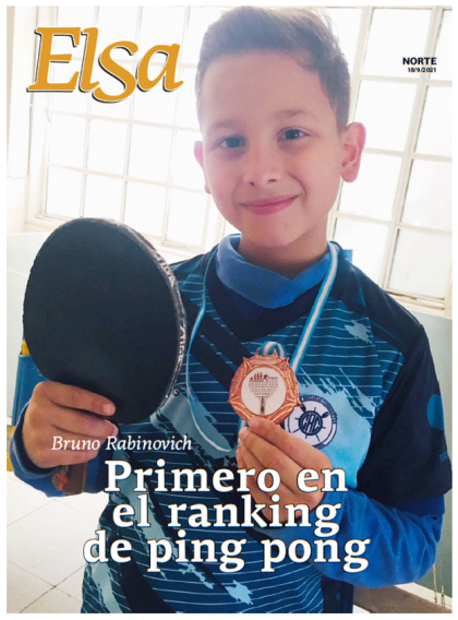 Bruno Rabinovich: Primero en el ranking de ping pong
