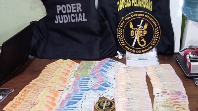 Desbaratan kiosco narco y secuestran importante suma de dinero en Charata