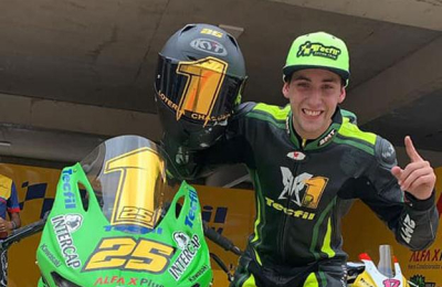 El chaqueño Mauro Passarino, al grito de campeón en Brasil
