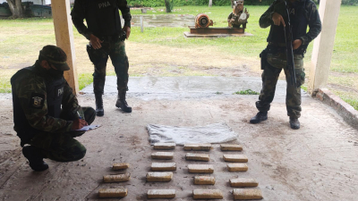 Desde Chaco a Misiones encuentran droga en la costa fronteriza con Paraguay