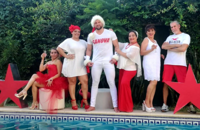 Verano rojo y blanco
