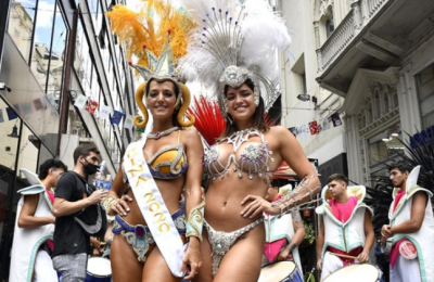 Celebraciones del Carnaval en las provincias con comparsas, shows y concursos