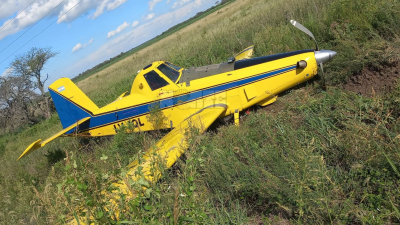 Cayó una avioneta en Pinedo: no hay heridos
