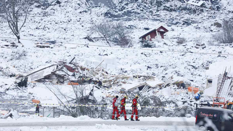 Tres muertos por avalancha en Noruega 