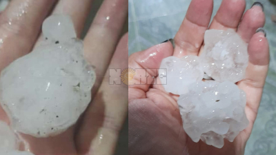 Granizada entre Pampa del Infierno y Los Frentones