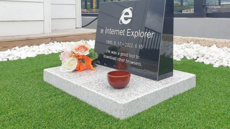 El Internet Explorer ya tiene su tumba con lápida y todo