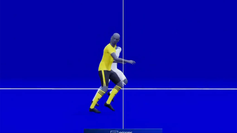 Champions League: debutó el VAR semiautomático que se aplicará en Qatar